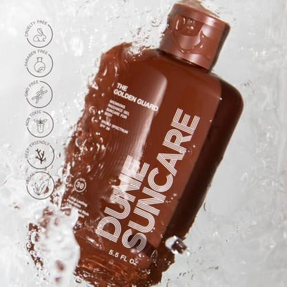 The Golden Guard Sonnencreme - Riffschonende getönte Sonnencreme für den Körper - Bräunender Breitband-SPF 30 Sonnenschutz - Sonnenbräunungslotion-Alternative, die Ihre Haut schützt, hydratisiert und pflegt 5,5 Fl Oz