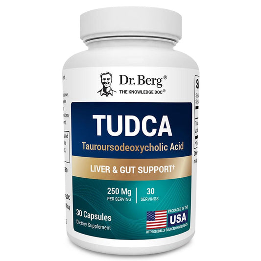 Dr. Berg TUDCA Supplement (Tauroursodeoxycholsäure) - Hochwirksame Formel für Lebergesundheit, Gallenfluss, Gallenblasenunterstützung und Verdauungsgesundheit* - 30 Kapseln