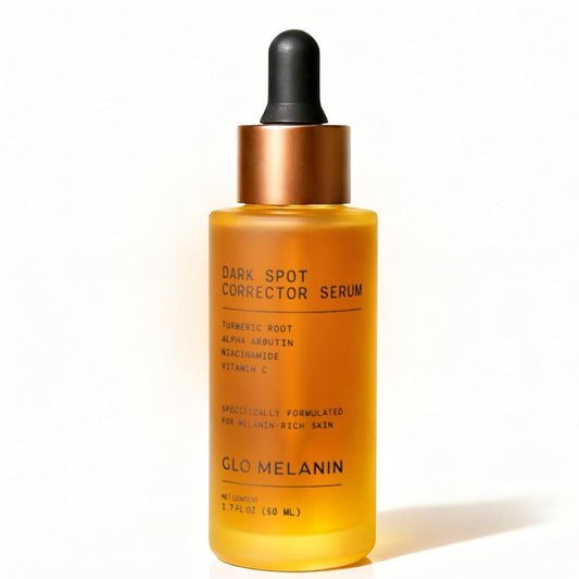 Glo Melanin Dunkler Flecken Entferner für das Gesicht - Dunkler Flecken Korrektor Serum mit Vitamin C - Reduziert Verfärbungen und Hyperpigmentierung