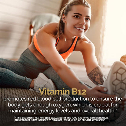 Nature's Wonder Vitamin B12 1000 mcg – Zeitfreisetzungstabletten für Energiestoffwechsel, Unterstützung der Gehirn- und Nervengesundheit, 150-Tage-Vorrat, 150 Tabletten