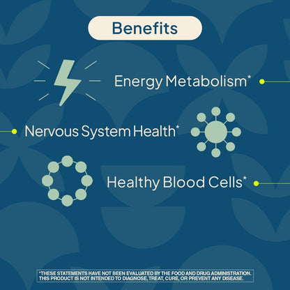 Nature's Wonder Vitamin B12 1000 mcg – Zeitfreisetzungstabletten für Energiestoffwechsel, Unterstützung der Gehirn- und Nervengesundheit, 150-Tage-Vorrat, 150 Tabletten