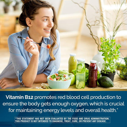 Nature's Wonder Vitamin B12 1000 mcg – Zeitfreisetzungstabletten für Energiestoffwechsel, Unterstützung der Gehirn- und Nervengesundheit, 150-Tage-Vorrat, 150 Tabletten