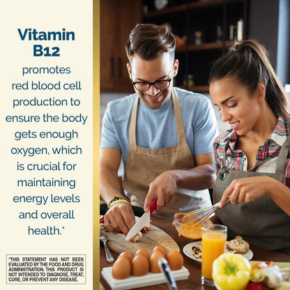 Nature's Wonder Vitamin B12 1000 mcg – Zeitfreisetzungstabletten für Energiestoffwechsel, Unterstützung der Gehirn- und Nervengesundheit, 150-Tage-Vorrat, 150 Tabletten