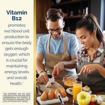 Nature's Wonder Vitamin B12 1000 mcg – Zeitfreisetzungstabletten für Energiestoffwechsel, Unterstützung der Gehirn- und Nervengesundheit, 150-Tage-Vorrat, 150 Tabletten