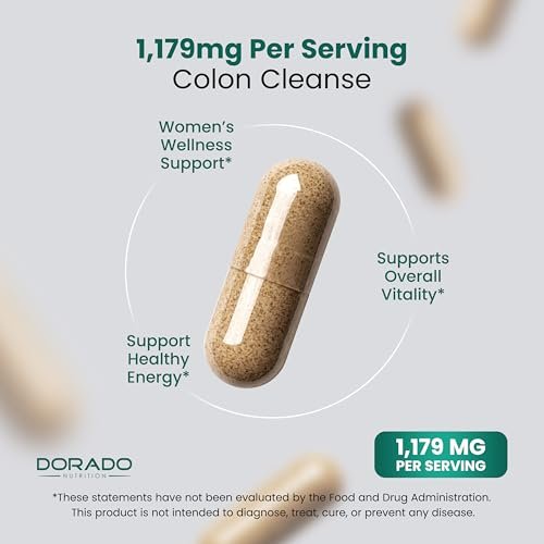 Darmreinigung & Detox 15-Tage-Kur (30 Kapseln) – Sanfte Darmreinigung mit Probiotika gegen Blähbauch – Vegan, Nicht-GVO, Drittanbieter getestet – Hergestellt in den USA