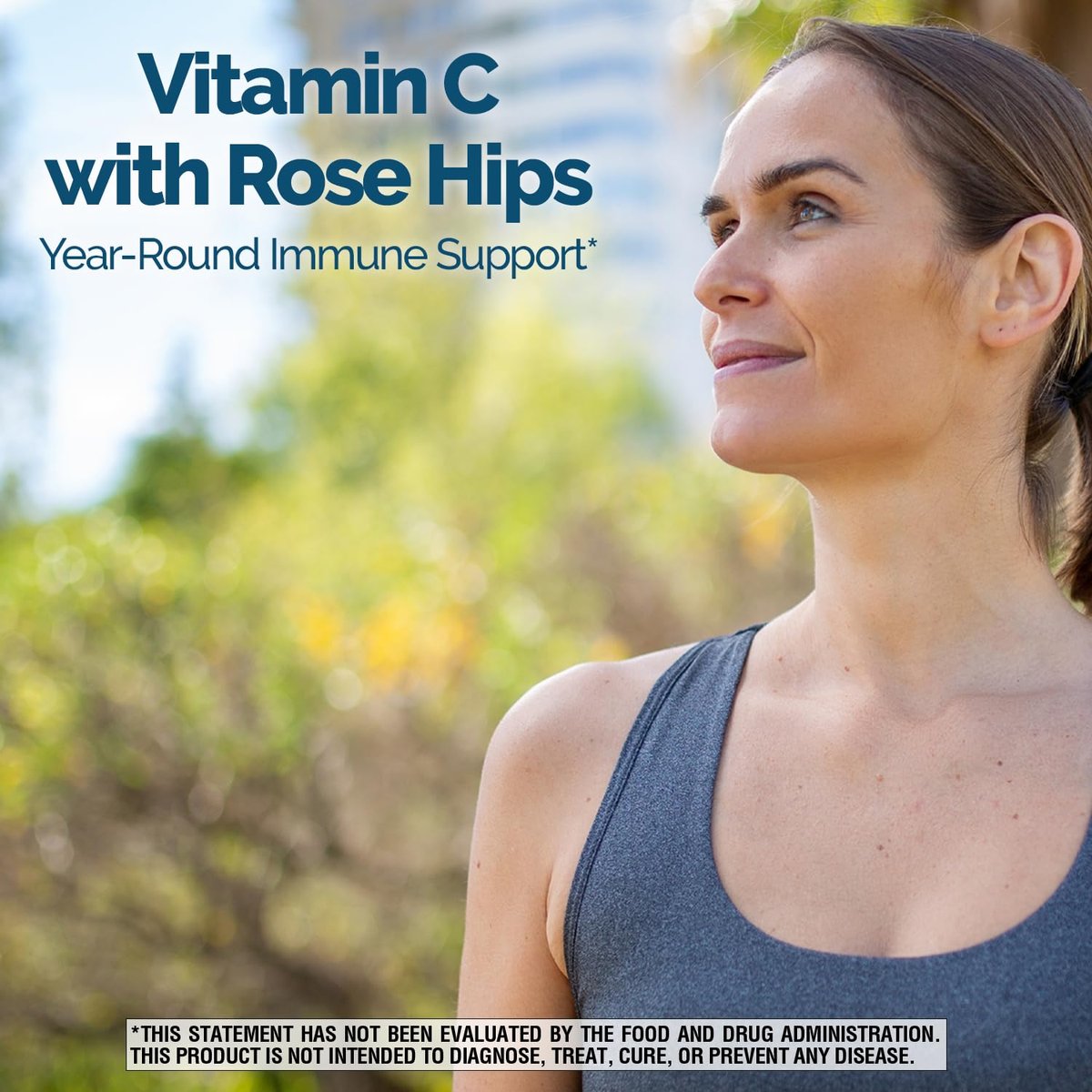 Nature's Wonder Vitamin C 1000 mg mit Hagebutten-Tabletten für die Immununterstützung, 250 Portionen, 250 Stück