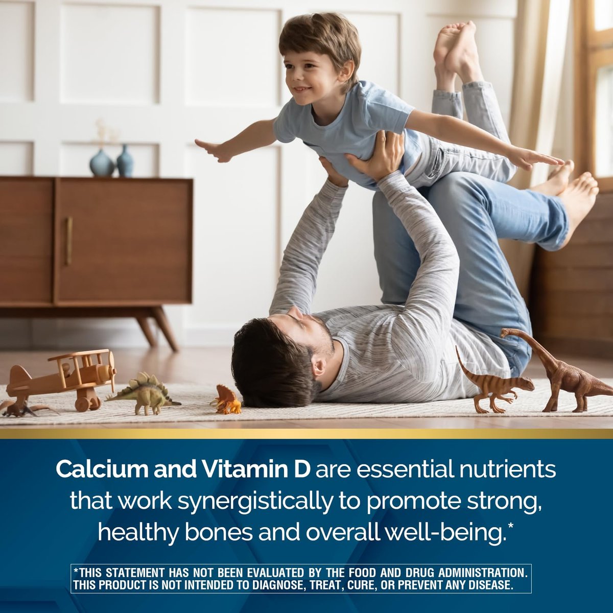 Nature's Wonder Calcium 600 mg mit Vitamin D3 20 mcg für Knochengesundheit, 220 Tabletten