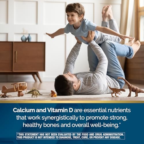 Nature's Wonder Calcium 600 mg mit Vitamin D3 20 mcg für Knochengesundheit, 220 Tabletten