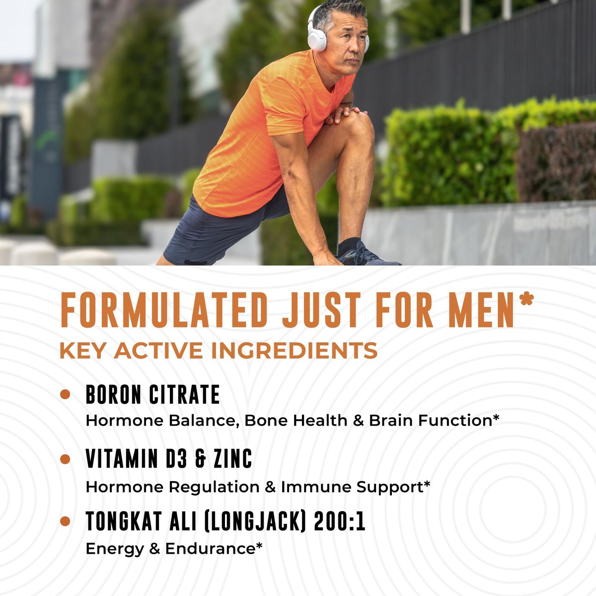Boron Komplex für Männer mit Tongkat Ali – Vitamin D3, Zink Picolinat 30mg, Longjack Tongkat Ali – Borcitrat 10mg für Männergesundheit – Non GMO, Glutenfrei, Ohne Allergene – 30 Kapseln