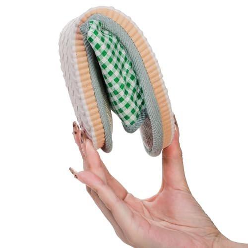 Eorbow 10 Paar waschbare Hausschuhe für Gäste, Einweg-Indoor-Slipper mit dicker Sohle, rutschfeste offene Zehenslipper, Spa-Slipper im Großpack für Zuhause, Hotel, Schlafzimmer, Reisen, Unisex Universalgröße