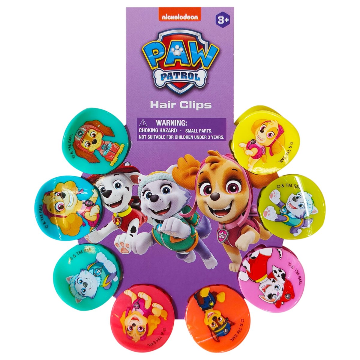 LUV HER Paw Patrol Mädchen Haarklammern - 8 süße Haarspangen mit kleinen weichen Klammern - Mehrfarbig mit deinen Lieblings-Paw Patrol-Charakteren - ab 3 Jahren