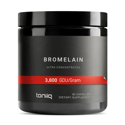 Ultra High Strength Bromelain 1000 mg – 3600 GDU/Gram – Hochkonzentriert und bioverfügbar – 90 vegane Kapseln – 45 Portionen pro Behälter – Bromelain Nahrungsergänzungsmittel