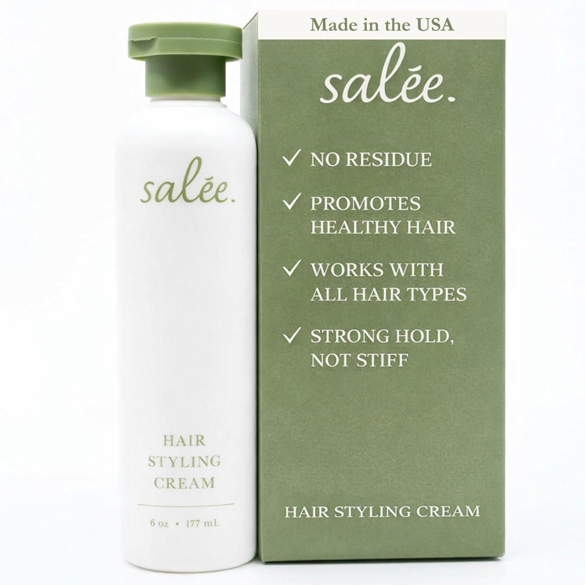Salée Styling Hair Cream Slickback Gel – Glätte & Anti-Frizz für Frauen, Kinder & Mädchen, für Locken, welliges & glattes Haar (177 ml)