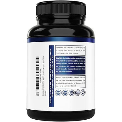 NAD+ Supplement 500mg – 95% reines NAD+ pro Portion | NMN & Nicotinamid-Ribosid Unterstützung | Vegan, Non-GMO, Ohne Füllstoffe, Laborgeprüft – 30 Kapseln