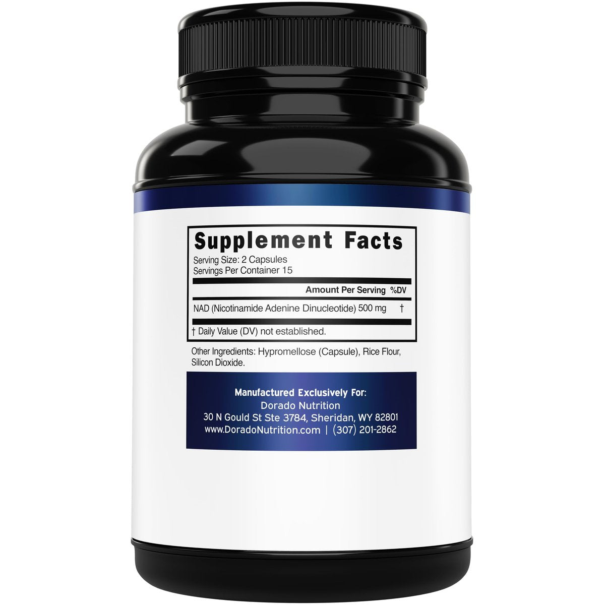 NAD+ Supplement 500mg – 95% reines NAD+ pro Portion | NMN & Nicotinamid-Ribosid Unterstützung | Vegan, Non-GMO, Ohne Füllstoffe, Laborgeprüft – 30 Kapseln