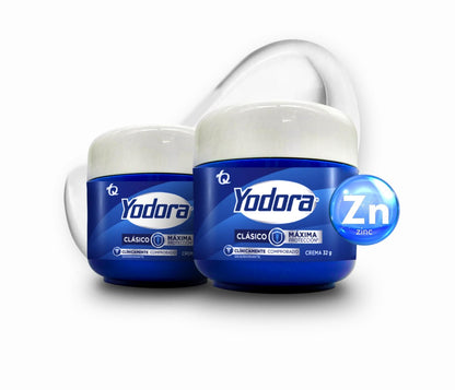 YAHVE Classic Yodora Deodorant Maximum Protection – Pack mit 2 x 32 g (1,12 oz) – Despensa Colombiana