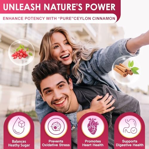 NATURE TARGET Berberin HCL 1200 mg, Berberin-Kapseln mit Ceylon-Zimt & Chrom – Unterstützt Immun-, Magen-Darm- & Verdauungsgesundheit, Non-GMO, 120 Kapseln