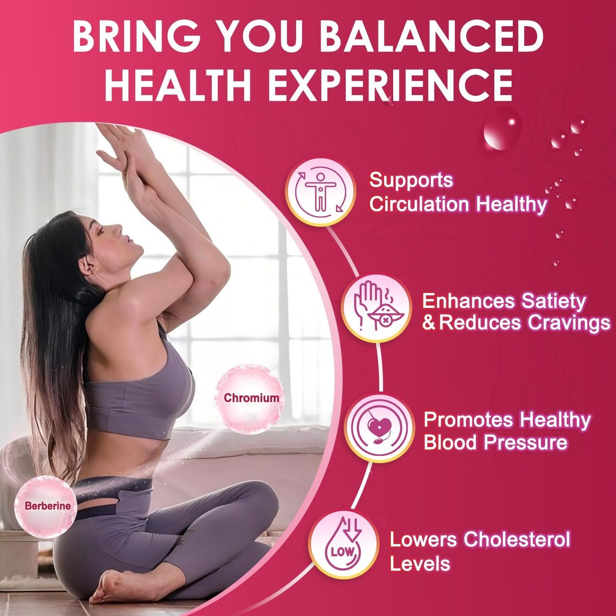 NATURE TARGET Berberin HCL 1200 mg, Berberin-Kapseln mit Ceylon-Zimt & Chrom – Unterstützt Immun-, Magen-Darm- & Verdauungsgesundheit, Non-GMO, 120 Kapseln