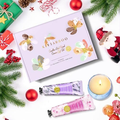 Geschenkkörbe für Frauen: Einzigartige Kerzen & Handcreme-Geschenkset, Geschenke für Mama, Lehrerin, Entspannendes Spa-Weihnachtsgeschenkset, Geburtstagsgeschenk für Ehefrau, Kollegin, Freundin, Krankenschwester