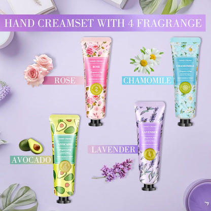 Geschenkkörbe für Frauen: Einzigartige Kerzen & Handcreme-Geschenkset, Geschenke für Mama, Lehrerin, Entspannendes Spa-Weihnachtsgeschenkset, Geburtstagsgeschenk für Ehefrau, Kollegin, Freundin, Krankenschwester