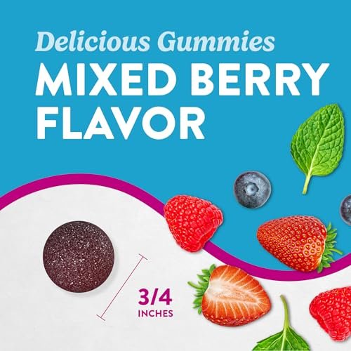 Nature's Truth Magnesium Gummis für Kinder | Glycinat & Citrat | 50 Stück | Mischbeeren-Geschmack | Vegan, Nicht-GVO & Glutenfrei