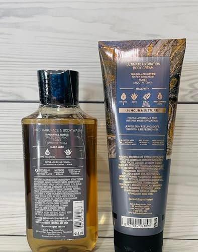 Bath & Body Works After Dark Herren 3-in-1 Haar-, Gesichts- & Körperwäsche und Body Cream 2-teiliges Set