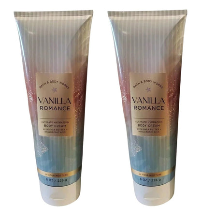 Bath and Body Works Vanilla Romance Ultimate Hydration Body Cream – 2er-Pack (je 237 ml)