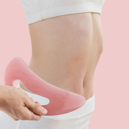 FDKJEJC Körper-Gua-Sha-Werkzeug aus Naturharz – Große Zellulite-Massage für Rücken, Beine und Gesicht – Lymphdrainage-Tool zur Körperformung (Pink)