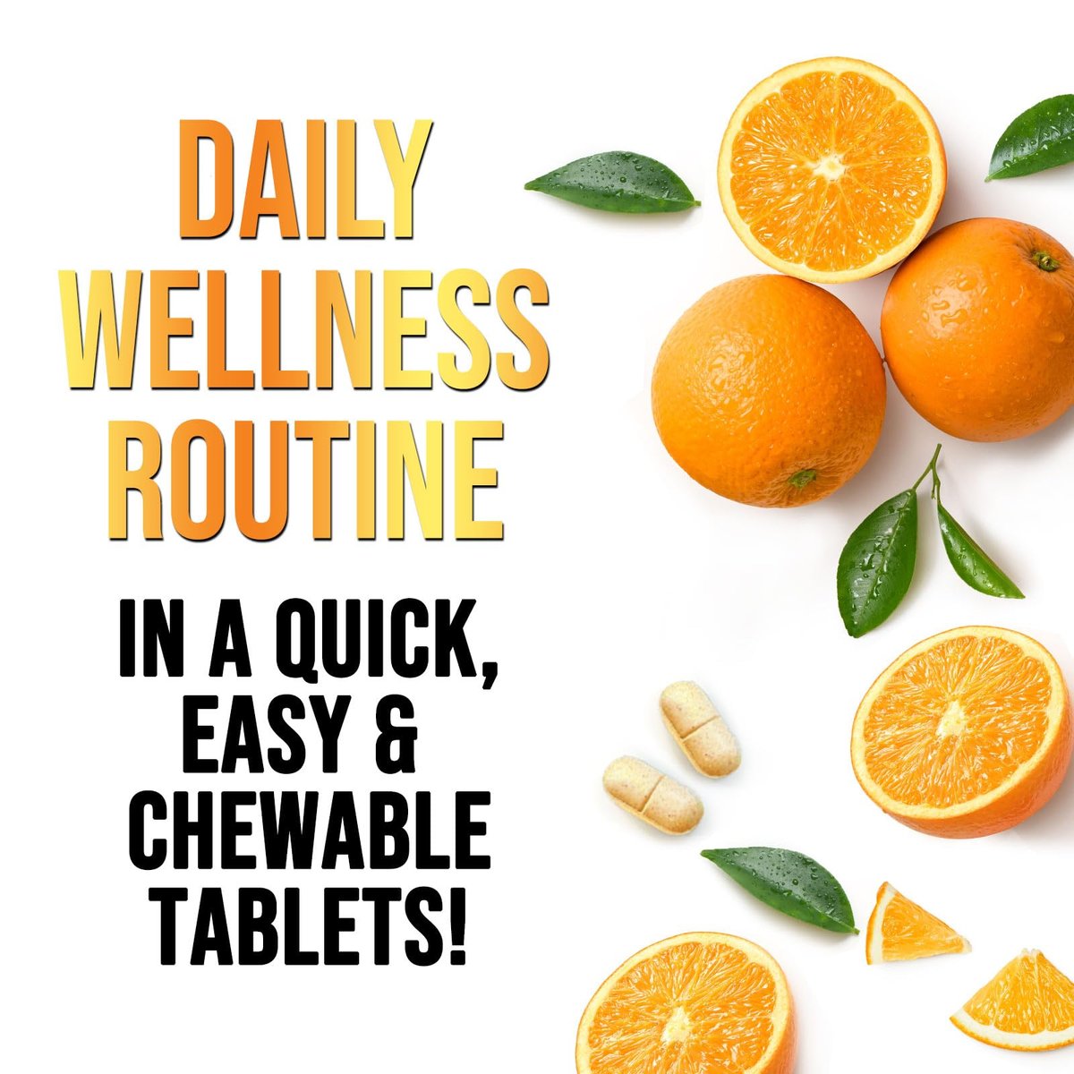 Vitamin C 1000mg pro Portion - Extra starke tägliche Immununterstützung mit Hagebutten - Zuckerfreie Kautabletten mit leckerem Orangenaroma - Antioxidans- und Kollagenunterstützung - In den USA abgefüllt - 60 Tabletten