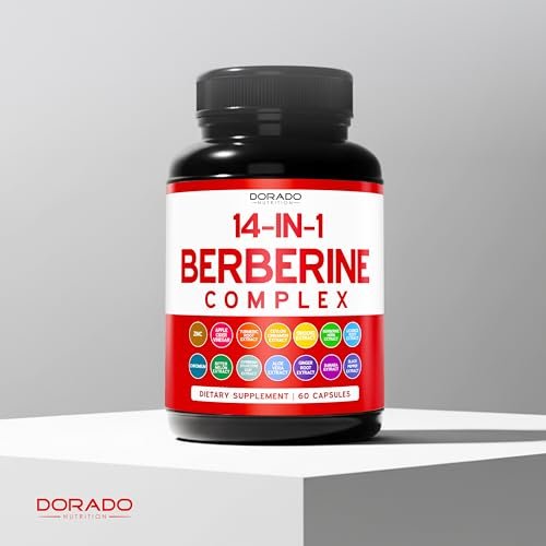 GLP-1 Supplement 14-in-1 Formel – mit Berberin, ACV, Chrom, Ceylon-Zimt, Kurkuma & mehr – unterstützt Darmgesundheit & Stoffwechsel – drittgetestet, vegan & hergestellt in USA