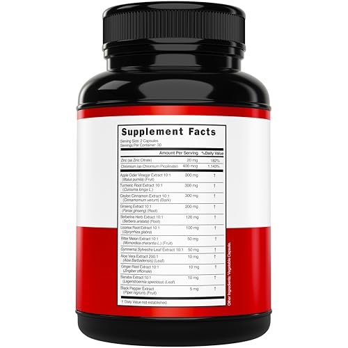 GLP-1 Supplement 14-in-1 Formel – mit Berberin, ACV, Chrom, Ceylon-Zimt, Kurkuma & mehr – unterstützt Darmgesundheit & Stoffwechsel – drittgetestet, vegan & hergestellt in USA
