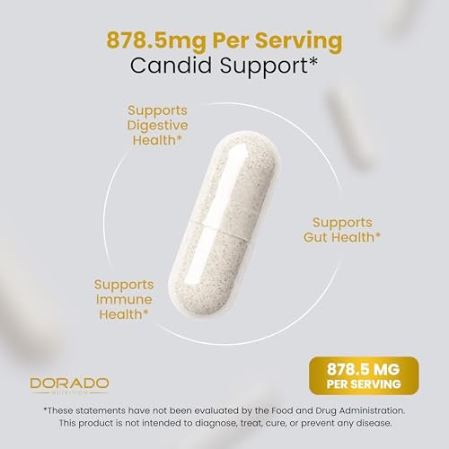 Candida Cleanse Detox (60 Kapseln) – Fortschrittliche 11-in-1 Formel zur Behandlung von Überwucherung mit Candida-Killer-Komplex für Männer und Frauen – Drittanbieter getestet – Hergestellt in den USA