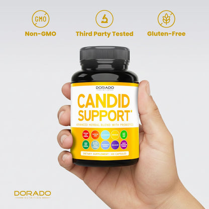 Candida Cleanse Detox (60 Kapseln) – Fortschrittliche 11-in-1 Formel zur Behandlung von Überwucherung mit Candida-Killer-Komplex für Männer und Frauen – Drittanbieter getestet – Hergestellt in den USA