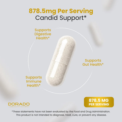 Candida Cleanse Detox (60 Kapseln) – Fortschrittliche 11-in-1 Formel zur Behandlung von Überwucherung mit Candida-Killer-Komplex für Männer und Frauen – Drittanbieter getestet – Hergestellt in den USA