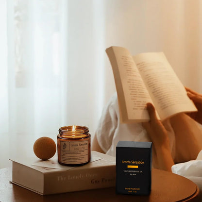 ARCASA Bio Lavendelkerzen - Ungiftige Sojakerzen für Zuhause, Stressabbau & Meditation (200g)