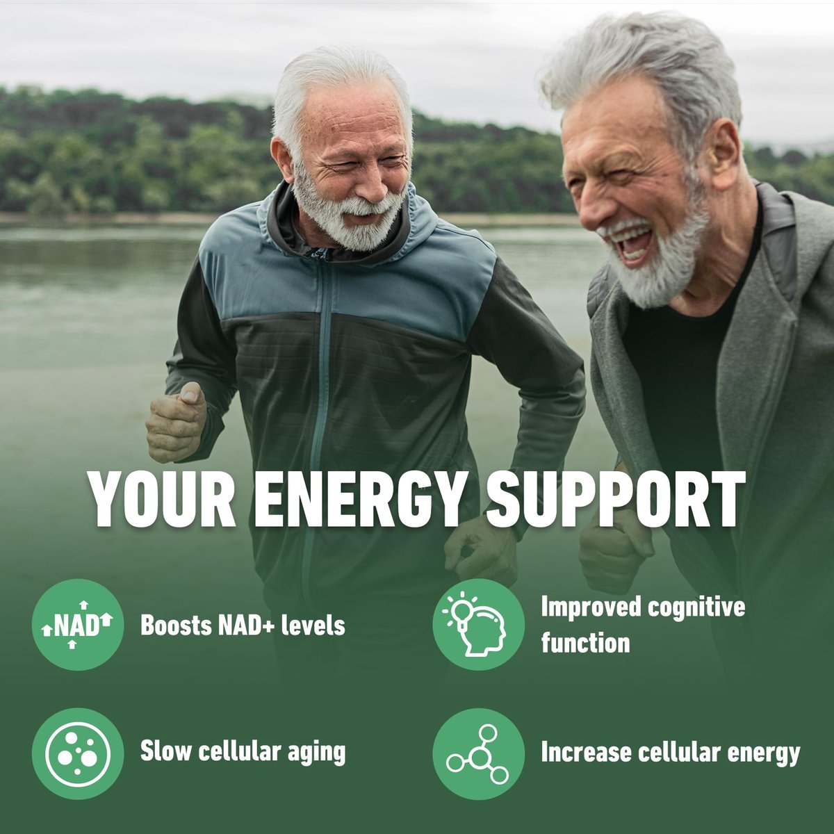 Airboy NAD+ Supplement, Liposomales Nicotinamid-Ribosid 900 mg mit Resveratrol & Quercetin, NMN Alternative, Anti-Aging, Energie, Fokus - 80 Kapseln
