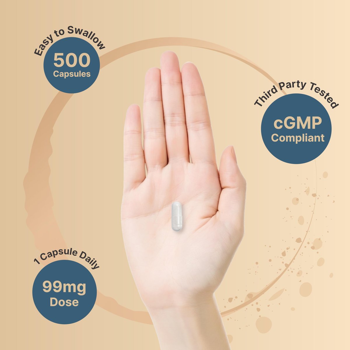 Kaliumcitrat Supplement 99 mg, 500 Kapseln | Chelatiertes Mineralpräparat – Essentieller Mineralstoff-Elektrolyt – Nicht-GVO, Glutenfrei