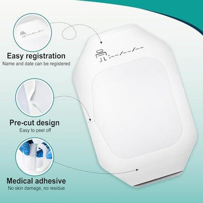 Transparente Wundfolie 4" x 4,75" | 30 Stück - Wasserdichte Pflaster für Schwimmen, Duschen, Wunden, postoperatives Duschen oder IV-Schutz, Tattoo-Nachsorge, Narbentherapie, Klebepflaster
