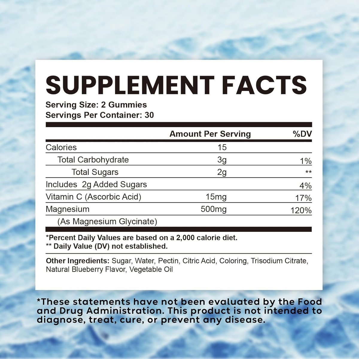 Esverco Magnesium Glycinat Gummibärchen 500mg – Schlaf & Entspannung für Männer & Frauen, Vitamin C, Vegan, Muskelerholung, ohne Melatonin, Nicht-GVO, Natürlicher Blaubeergeschmack, 60 Stück