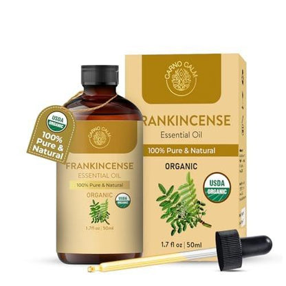 Carno Calm Bio Weihrauch Öl | USDA Bio Weihrauchöl | Holziger und erdiger Duft | 50 ml