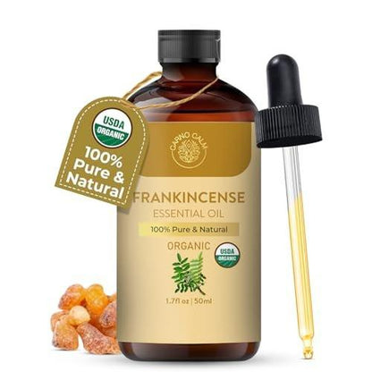 Carno Calm Bio Weihrauch Öl | USDA Bio Weihrauchöl | Holziger und erdiger Duft | 50 ml