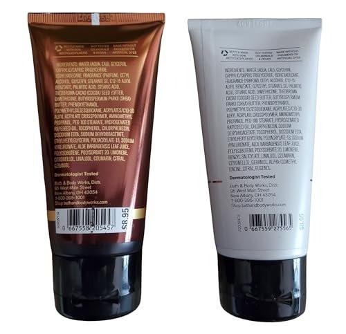 Bath & Body Works Reisegröße Ultimate Hydration Body Creams: Whiskey Reserve und Mahogany Teakwood 2,5 Unzen Set mit 2