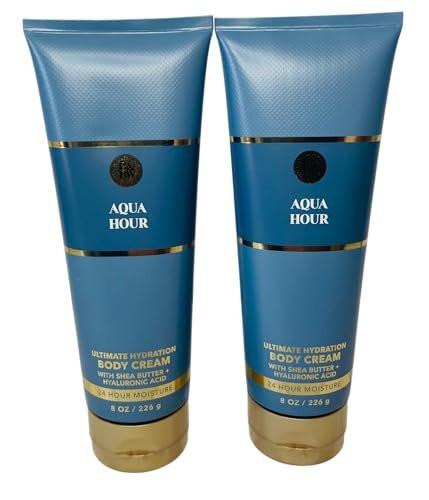 Bath & Body Works Aqua Hour Ultimate Hydration Body Cream 8 Unzen (2er-Pack)