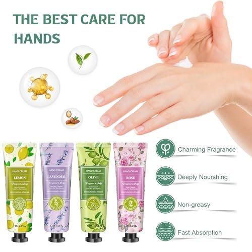 Geschenkset für Frauen – Duftkerzen & Handcreme Set (8-teilig) – Ideales Geburtstagsgeschenk, Lehrer-Dankeschön, Weihnachtsgeschenk, Geschenke für Mama, Freundin, Kollegin