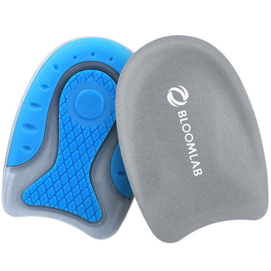Premium Fersenschmerz-Gel-Einlagen – 2er-Pack Stoßdämpfende Fersenkissen für Plantarfasziitis – Rutschfeste Silikonpolster für alle Schuhe & ganztägigen Komfort