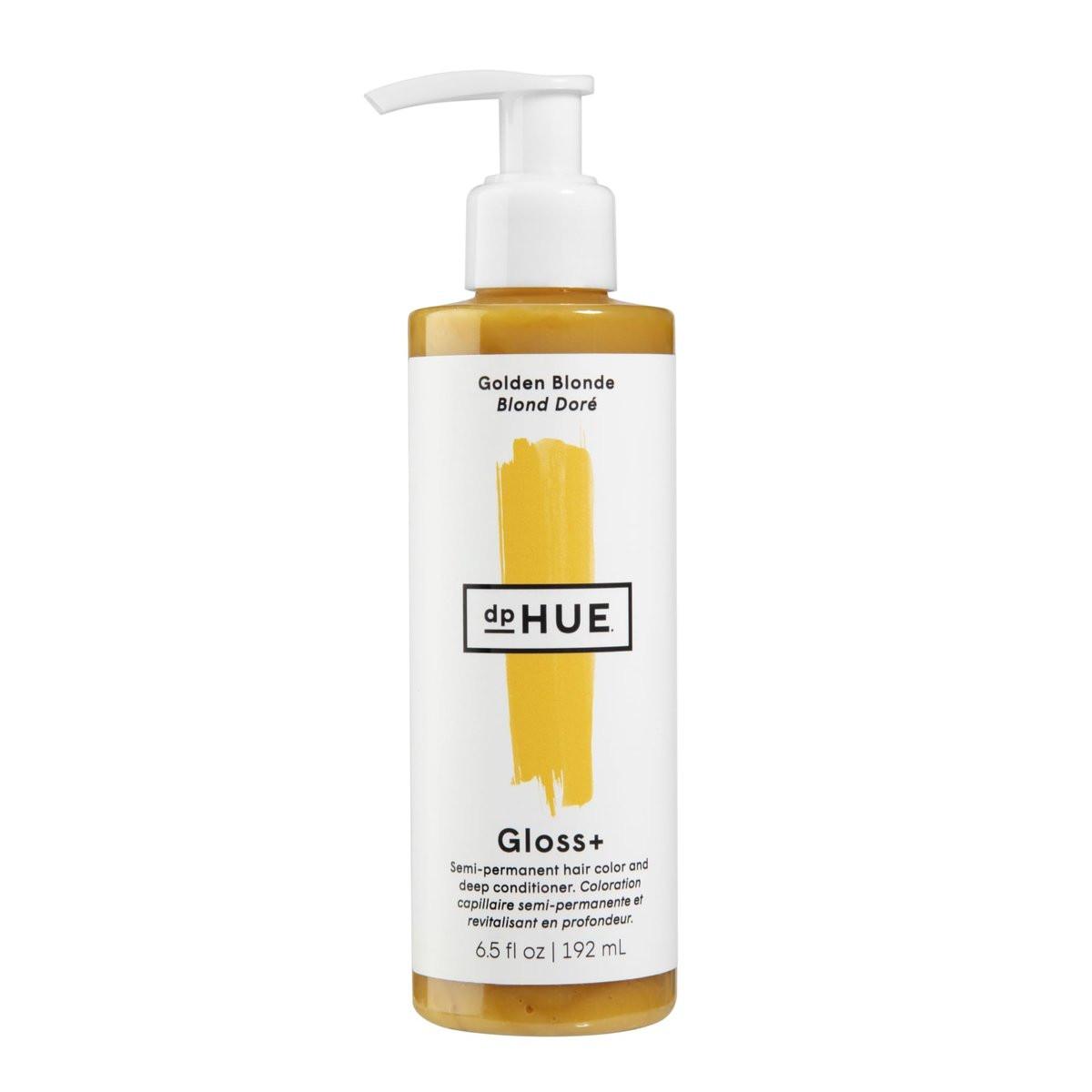 dpHUE Gloss+ Golden Blonde – Haarfarben-Auffrischer für verblassendes und verblasstes Haar – 8–12 Anwendungen pro Flasche – Hält bis zu 8 Wäschen