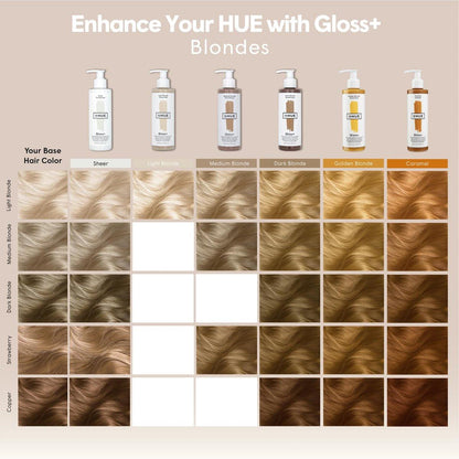 dpHUE Gloss+ Golden Blonde – Haarfarben-Auffrischer für verblassendes und verblasstes Haar – 8–12 Anwendungen pro Flasche – Hält bis zu 8 Wäschen