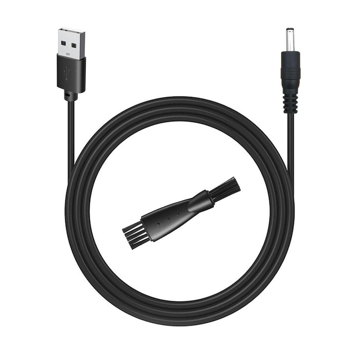 uijino Haokry Haarschneider Ladegerät – Ersatzladekabel für Haokry P-8900, 1 Meter Kabel, inklusive Reinigungsbürste