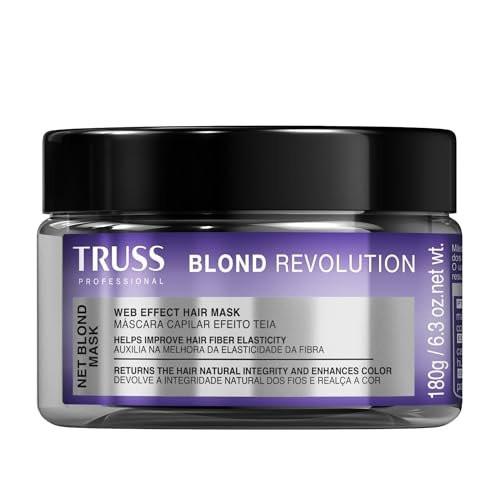 TRUSS Blond Revolution Net Blond Haar Maske – Farbverstärkende Haarkur zur Wiederherstellung der natürlichen Haargesundheit, Glanz und Vitalität – mit Web-Effect-Formel (6,3 oz)