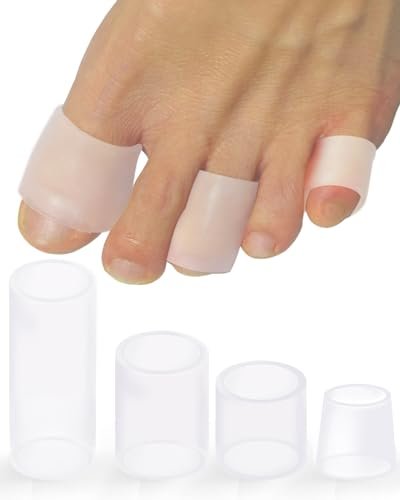 Uwbettry 16er-Pack Silikon-Zehenschutzhüllen, Gel-Hühneraugen-Polster für Frauen und Männer, weiche Zehenpolster gegen Hornhaut, Ballenzehen, Blasen, Hammerzehen, Nagelverlust
